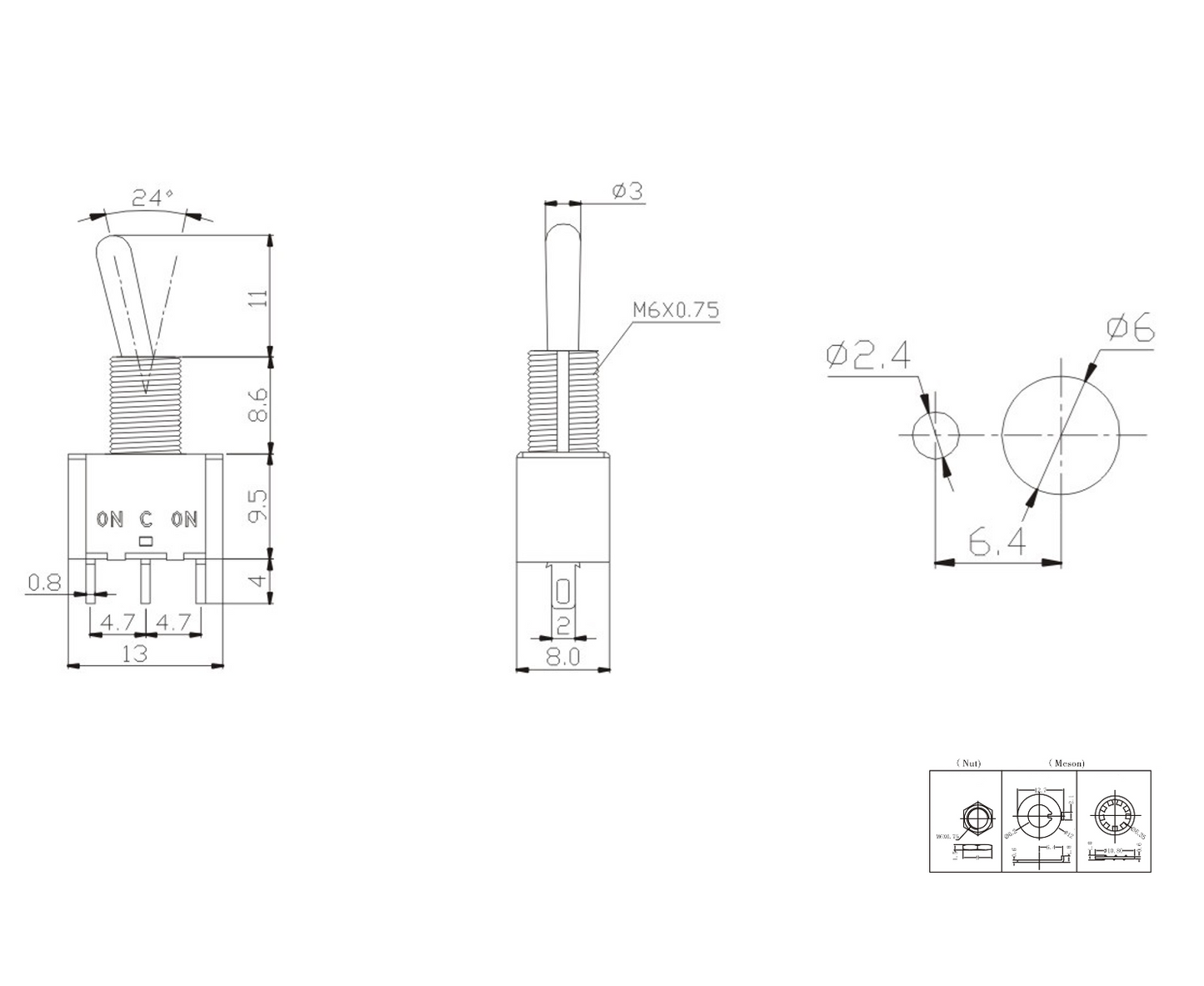 Mini Toggle Switch