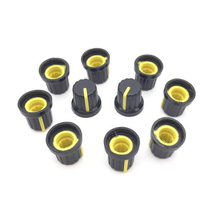 Knobs 6mm Black & Yellow