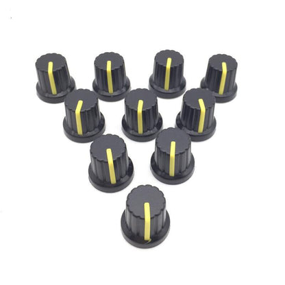 Knobs 6mm Black & Yellow